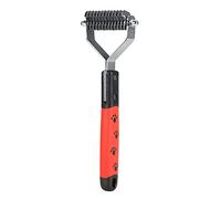 Blaihild Rastrillo para Mascotas de Acero Inoxidable de 18,2 Cm para Perros y Gatos de Pelo Largo, Elimina Eficazmente los Nudos, las Esteras y los Restos de Suciedad, Extremos Redondeados Seguros,