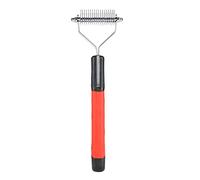 Blaihild Rastrillo para Mascotas de Acero Inoxidable de 18,2 Cm para Perros y Gatos de Pelo Largo, Elimina Eficazmente los Nudos, las Esteras y los Restos de Suciedad, Extremos Redondeados Seguros,