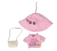 Blaihild Ropa de Juguete de Peluche de Pato, 3 Piezas, Lavable, Agradable para la Piel, Lindo Pato Amarillo, Ropa de Animales de Peluche con Sombrero, Bolsa de para Niños y Niñas, (Yo escribo)