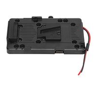 Blaihild Soporte D-Tap Resistente a los Alcalinos, Aleación y Plástico, Placa de Batería con Montaje en V, Salida D-Tap 14,8 V, Compatible con Cámaras de Vídeo