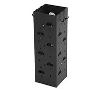 Blaihild Soporte para Paraguas de Hierro, Soporte Cuadrado para Paraguas, 19,3x6,1x6,1 Pulgadas, Metal Negro, 4,1 Libras para Pasillo de Entrada, Capacidad para 5, Palos de Golf, Maceta