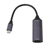 Blaihild Tarjeta de Captura de Video 4K Aleación de Aluminio USB 3.0 Game Grabber para Transmisión, Grabación de Baja Latencia de 30 Hz, Cable Extendido de 15 M para Conferencia OBS Zoom Twitch