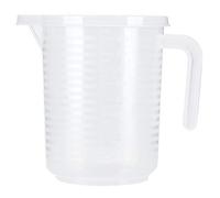 Blaihild Taza Medidora de Plástico de Calidad Alimentaria, 500ml con Tapa para Hornear y café, Herramienta de Medición Precisa para el Hogar y la Cocina (1000ML)
