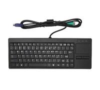 Blaihild Teclado Industrial, Conexión por Cable Plug and Play con Panel Táctil Integrado y Pie de Tijera X, para Control Industrial Servicio de Alimentos Fabricación de Barcos (Interfaz sin función