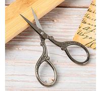 Blaihild Tijeras Retro de Acero Inoxidable de 4,7 Pulgadas para Costura de Punto de Cruz, Hoja Afilada Resistente a la Oxidación, Práctico Tamaño Compacto para Cortar Hilo de Bordar y Cortar Tela