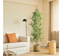 BLAINE | Bambú Mínimal 100cm | Plantas Artificiales Decorativas | Planta Artificial Grande | Plantas Artificiales para Interior/Exterior | Planta Artificial Realista Decorativa para Casa