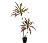 BLAINE | Dracena Roja Artificial 120cm | Plantas Artificiales Decorativas | Planta Artificial Grande | Plantas Artificiales para Interior/Exterior | Planta Artificial Realista Decorativa para Casa