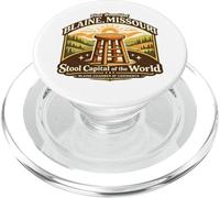 Blaine Missouri Taburete Capital Divertido Retro Viaje PopSockets PopGrip para MagSafe