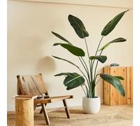 BLAINE | Strelitzia 120cm | Plantas Artificiales Decorativas | Planta Artificial Grande | Plantas Artificiales para Interior/Exterior | Planta Artificial Realista Decorativa para Casa | Sin Cuiados