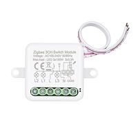 BLAIS Mini módulo de relé de interruptor inteligente Zigbee de 3 canales compatible con interruptor de Control de 2 vías para automatización inteligente del hogar, funciona con Home