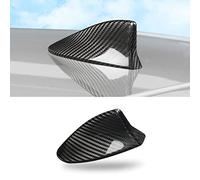 BLAKAYA Compatible con cubierta de antena Shark Fin Trim Hood Fibra de carbono Antenas de techo automotriz para Lexus LS ES NX LX is CT RC UX LM RX (negro)