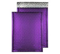 Blake Colour Packaging 320 x 240 mm 70 Mu Burbuja metálica mate Despegar y sellar (MTBC324) Grosella negra - Paquete de 500