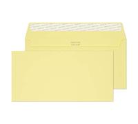 Blake Colour | sobres amarillo claro DL+ (11.4 x 22.9cm) | 25 unidades | 120 g/m² | certifcado FSC y sostenible | tira autoadhesiva | sobres para invitaciones y manualidades | modelo 25216