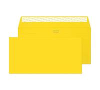 Blake Colour | sobres amarillos DL+ (11.4 x 22.9cm) | 25 unidades | 120 g/m² | certifcado FSC y sostenible | tira autoadhesiva | sobres para invitaciones y manualidades | modelo 25203