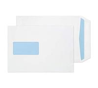 Blake Everyday 229 x 162 mm, 100 gsm Bolsillo Autoadhesivo Ventana (16084), Blanco - Paquete de 500