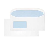 Blake Everyday | sobres DL+ (11.4 x 22.9cm) | 500 unidades | 110 g/m² | certifcado PEFC y sostenible | sobres blancos con goma | con ventana | papelería | para oficinas y manualidades | modelo 3077REV