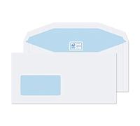 Blake Everyday | sobres DL+ (11.4 x 23.5cm) con ventana | 1000 unidades | 90g/m² | sobres engomados | certificación PEFC y sostenible | sobres blancos | pack múltiple | papelería | modelo 3904