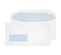 Blake Everyday | sobres DL (11 x 22cm) | 1000 unidades | 110 | sobres blancos con goma | con ventana | papelería | para oficinas y manualidades | modelo 8702