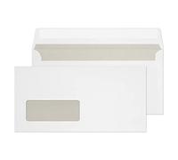 Blake Everyday | sobres DL (11 x 22cm) | 1000 unidades | 75 g/m² | certifcado PEFC y sostenible | sobres blancos autoadhesivos | con ventana | papelería | para oficinas y manualidades | modelo 12774