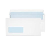 Blake Everyday 110 x 220 mm, 90 gsm Cartera Autoadhesivo (13884/50 PR), Blanco - Paquete de 500