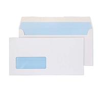 Blake Everyday | sobres DL (11 x 22cm) con ventana | 50 unidades | 100g/m² | con tira autoadhesiva | certificación PEFC y sostenible | sobres blancos | pack múltiple papelería | modelo 23884/50 PR