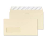 Blake Premium Business | sobres crema DL con ventana (11 x 22 cm) | 500 unidades | papel de 120gr | certifcado FSC | amarillo pálido sobres con tira autoadhesiva | modelo 61884