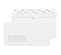 Blake Premium Business | sobres DL con ventana (11 x 22 cm) | 25 unidades | papel de 120gr | certifcado FSC | sobres con tira autoadhesiva | de oficina | blancos | modelo 31264