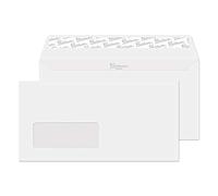 Blake Premium Business | sobres DL con ventana (11 x 22 cm) | 500 unidades | papel de 120gr | certifcado FSC | sobres con tira autoadhesiva | de oficina | blancos | modelo 31884