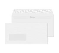 Blake Premium Business | sobres DL de papel verjurado | con ventana (11 x 22 cm) | 500 unidades | papel de 120gr | certifcado FSC | sobres con tira autoadhesiva | de oficina | modelo 91884