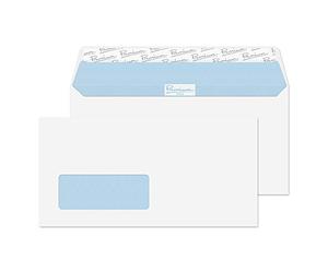 Blake Premium Office | sobres DL con ventana (11 x 22cm) | 500 unidades | 120gr | certificado FSC | tira autoadhesiva | sobres oficina y comerciales | blancos | papel | modelo 32216