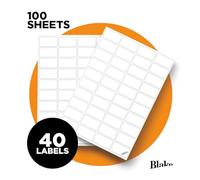 Blake Purely Everyday - 40 etiquetas autoadhesivas por hoja A4-400 etiquetas - 100 hojas - Compatible con impresora láser y de inyección de tinta - Etiqueta de envío de dirección - Suministros de