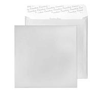 Blake Shine Metallic 220 x 220 mm 130 gsm Cuadrado Despegar y sellar (512) Plata metálica, Paquete de 500
