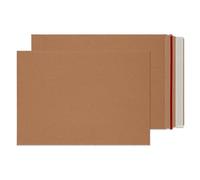 Blake VITA - Sobres de cartón kraft C4 (32,4 x 22,9 cm), paquete de 100 unidades, resistentes de 350 g/m², embalaje 100% reciclable sostenible, antidobleces con tira de rasgadura, sobre de tapa dura