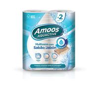 Blake & White 08NKRAQ Aquactive - Rollo de cocina | 3 capas | 2 rollos | Limpiador multiusos 2 en 1 (Paquete de 6)