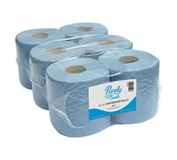 Blake & White Purely Smile - Rollos de alimentación central, 1 capa, 300 m, 6 unidades, color azul