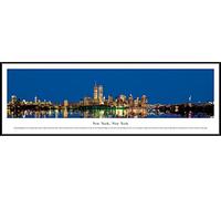 Blakeway Worldwide Panoramas - Marco estándar, New York-Twin Towers at Twilight-Blakeway Panoramas Skyline Posters