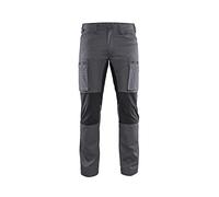 Blaklader 145918459699C54 - Pantalones de trabajo elásticos (talla C54), color gris y negro