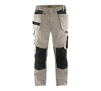 Blaklader 155518602799D96 - Pantalones de trabajo artesanal, color piedra/negro, talla D96