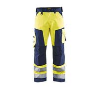Blaklader 15661811 Alto Tornillo Arbeitshose Ohne Nageltaschen, Amarillo/Marina, Tamaño C50