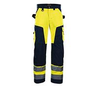 Blaklader 15661811 Alto Tornillo Arbeitshose Ohne Nageltaschen, Amarillo/Marina, tamaño D128