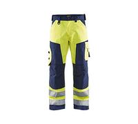 Blaklader 15661811 Alto Tornillo Arbeitshose Ohne Nageltaschen, Amarillo/Marina, tamaño D88
