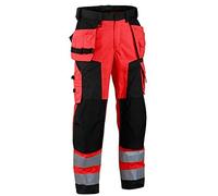 Blaklader 15672517 High - Tornillo Softshell Arbeitshose, color rojo y negro, talla C52