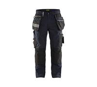 Blaklader 159013438699D108 - Pantalones de trabajo para artesanos con elástico, color azul marino y negro, talla D108