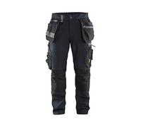 Blaklader 159913438699D104 - Pantalones de trabajo para artesanos con elástico, color azul marino y negro, talla D104