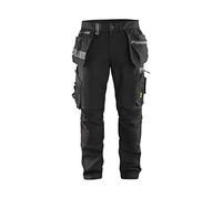 Blaklader 159913439900C48 Pantalones de trabajo artesano con elástico, negro, talla C48