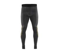 Blaklader 18441734 Xlight - Pantalón interior (100% merino), color gris oscuro y amarillo