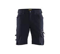 Blaklader 198716448699C58 X1900 - Pantalones cortos de trabajo elásticos de 4 vías sin bolsillos para clavos, color azul marino/negro, talla C58