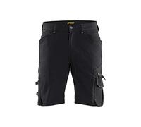 Blaklader 198716449900C52 X1900 Craftsman - Pantalón corto elástico en 4 direcciones sin bolsillo para uñas, color negro, talla C52