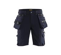Blaklader 198816448699C54 X1900 - Pantalones cortos elásticos sin bolsillos para clavos, color azul marino/negro, talla C54