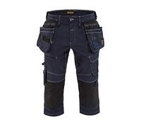 Blaklader 19921141 - Pantalones cortos de trabajo de tela vaquera elástica Cordura Denim, azul marino/negro, talla C58
